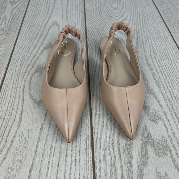 Sam Edelman Women's Whitney Pointed Toe Slingback Flats 7M Macadamia (Tan) $120 - Picture 2 of 9